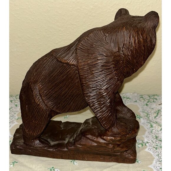 2 Red Mill Bear Sculpture Figurines Brown Grizzle Cabin Decor 7.5" 4" READ - Picture 3 of 13